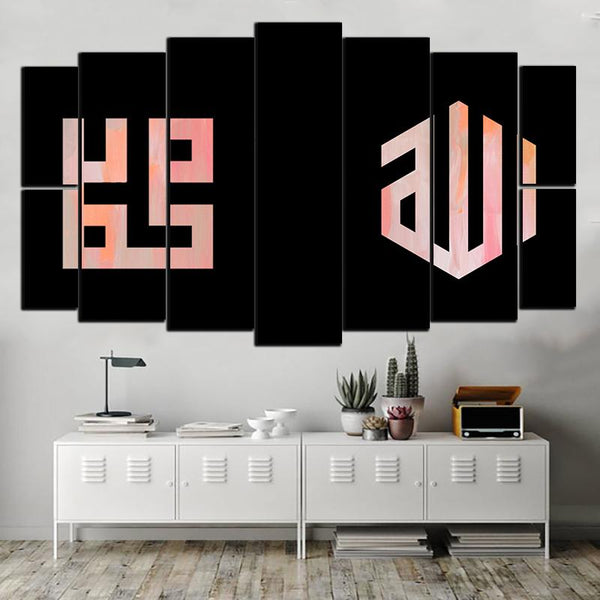 9 PCS digital wall frames fade proof (7X3 Feet Size)