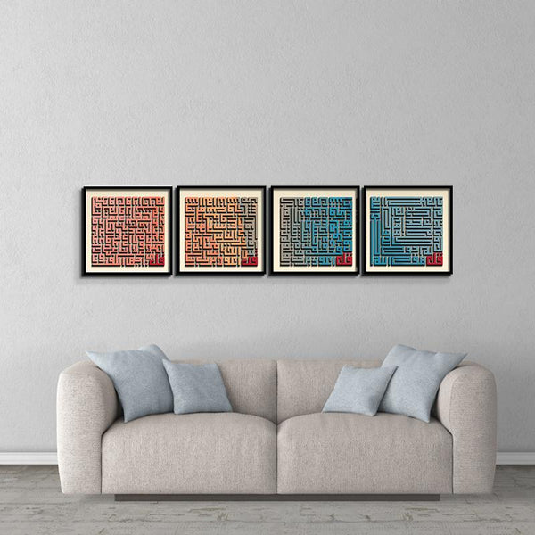 4 Pcs Classic Vintage Wooden Frame(Imported Material)