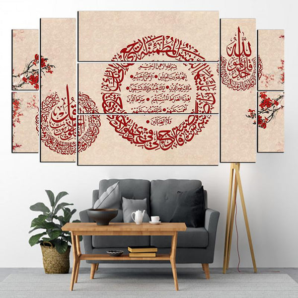 9 PCS digital wall frames fade proof (7X3 Feet Size)