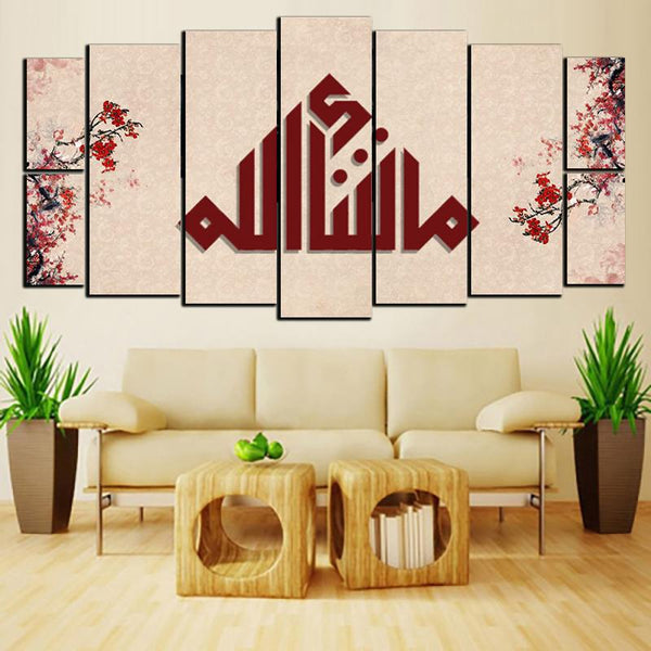 9 PCS digital wall frames fade proof (7X3 Feet Size)