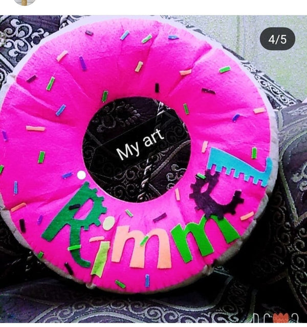 Hand Made Dounut Cushion Random