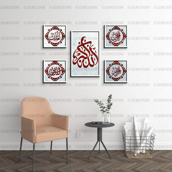 5 Pcs Classic Vintage Wooden Frame(Imported Material)