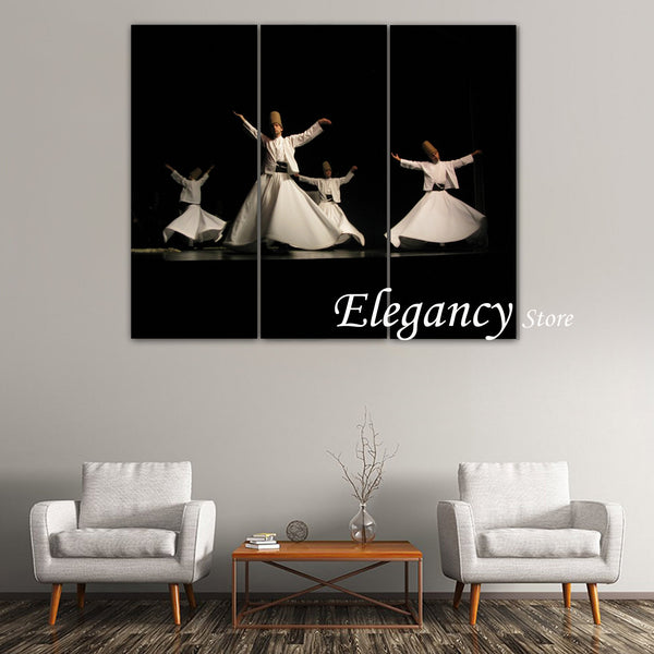 3 PCS 3D Digital Wall Frame