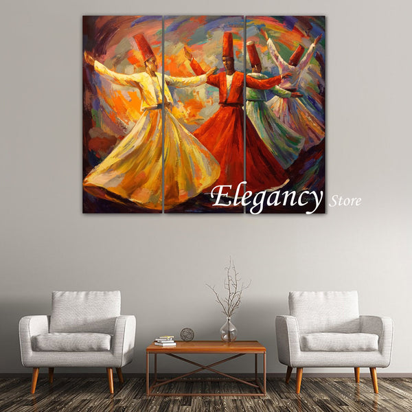 3 PCS 3D Digital Wall Frame