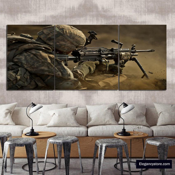 3 PCS Modern Wall Decor (Army)
