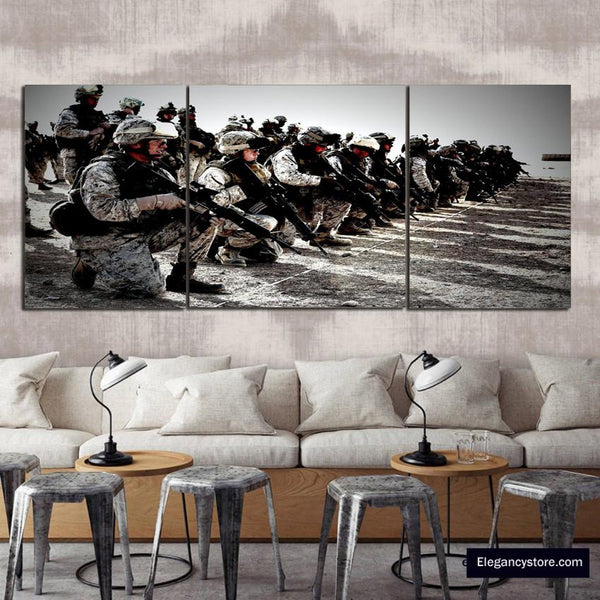 3 PCS Modern Wall Decor (Army)