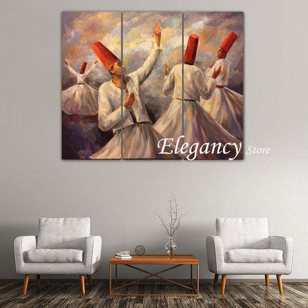 3 PCS 3D Digital Wall Frame