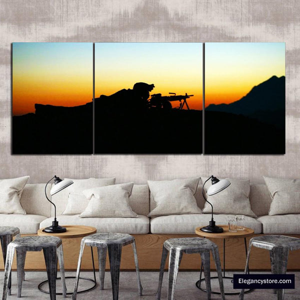 3 PCS Modern Wall Decor (Army)