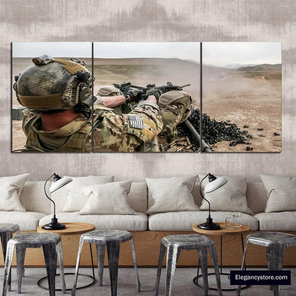 3 PCS Modern Wall Decor (Army)