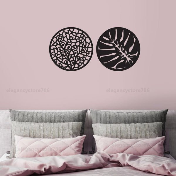 2 PC STENSIL WALL DECOR (ART-019)