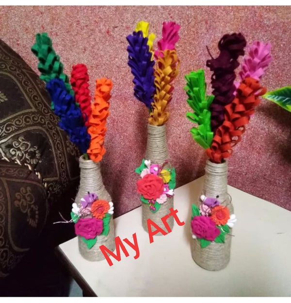 Multi Bottles Pairs For Decoration Hand Made