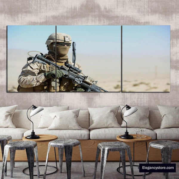 3 PCS Modern Wall Decor (Army)