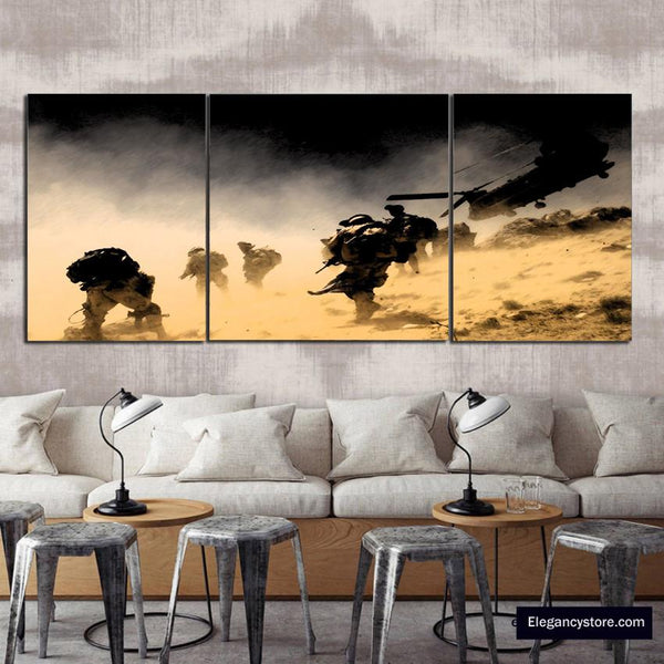 3 PCS Modern Wall Decor (Army)