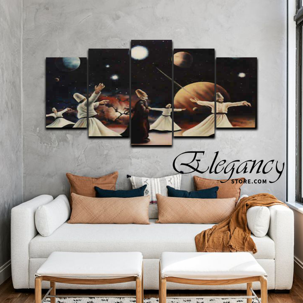 5 splitter sufism wall frame (HS-2006)