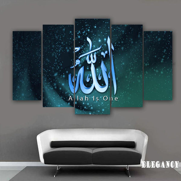 5 PCS ISLAMIC CALLIGRAPHY (Fade Proof)