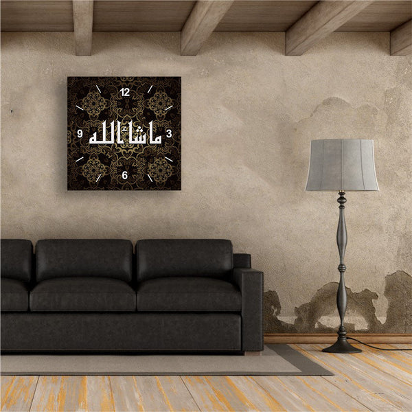 WOODEN WALL CLOCK (CSL--016)