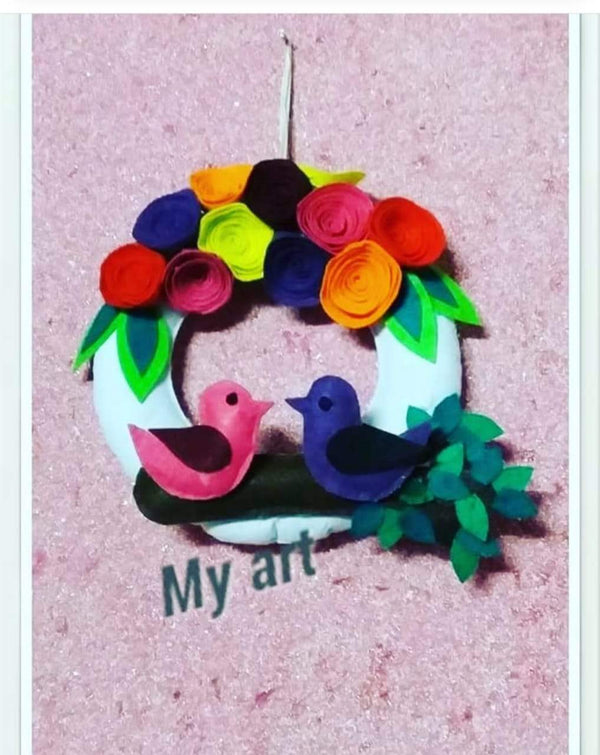 Hand Made Dounut Cushion