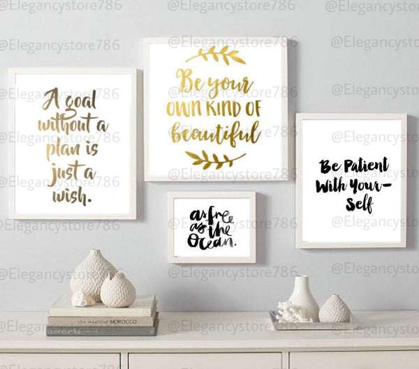 Inspiration Quotes Frame (4PCS)