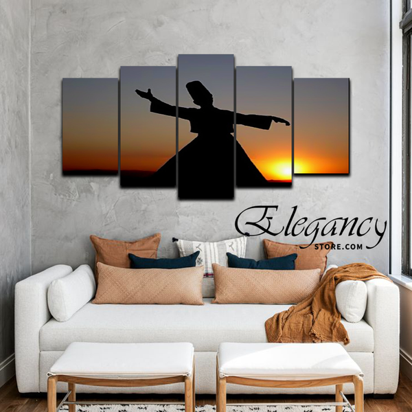 5 splitter sufism wall frame (HS-2008)