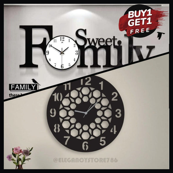 Wooden Wall Clock Combo 9