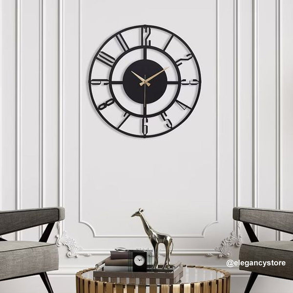 Roman 1 Pc Wall Clock Wooden