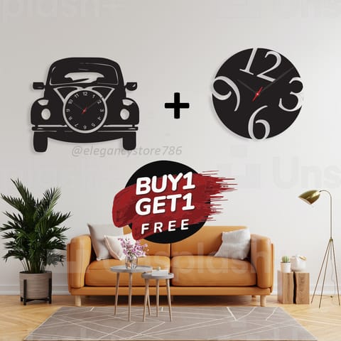 Clearance Sale Wooden and Wall Hanging Clock