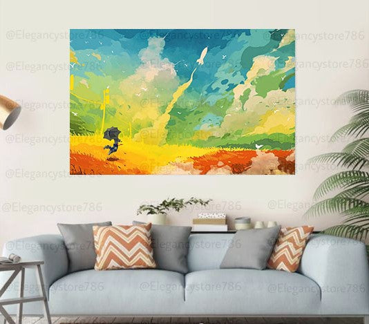 Single Pc Abstract Wall Frame 006