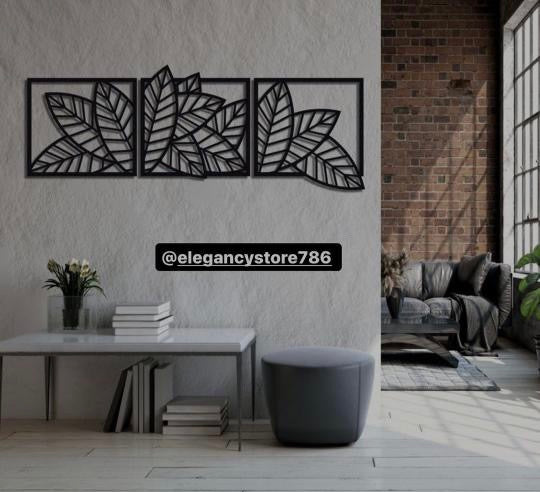 3 Pcs Flower Wall Decor